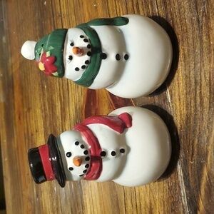 Publix 2014 Collectible Holiday Snowfolk Salt and Pepper Shakers
